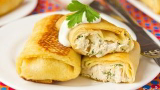 Блины конвертом