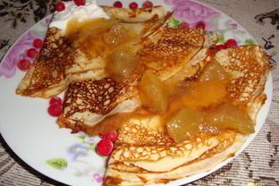 Блины на минералке