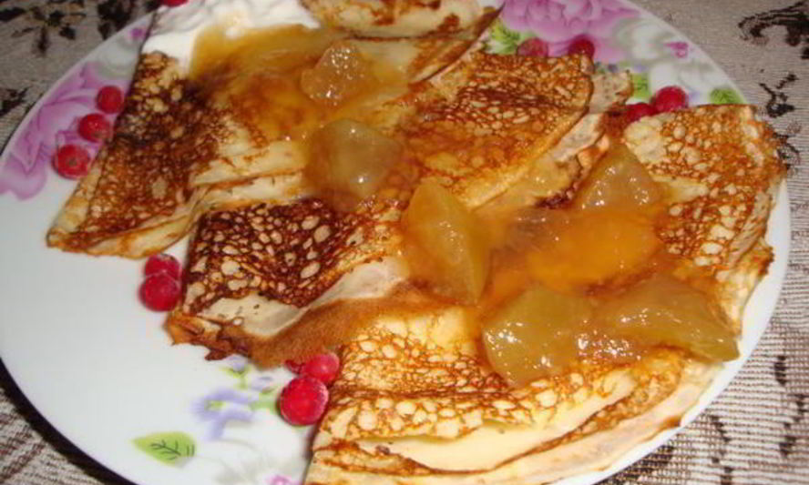 Рецепт блинов на минералке