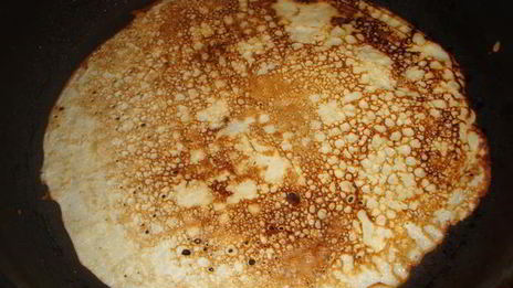 блины на минералке