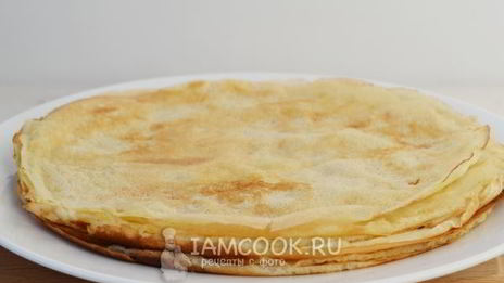 блины на воде без яиц