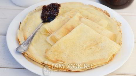 блины на воде без яиц