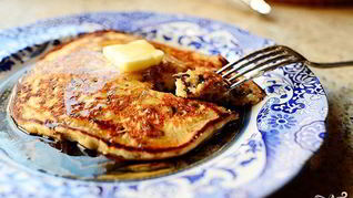 Блины с черным рисом