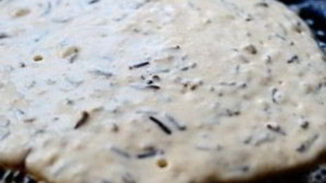 блины с черным рисом