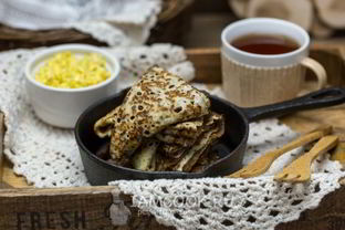 Блины с дырочками на молоке