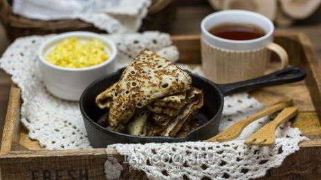 блины с дырочками на молоке