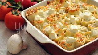 Блины с курицей и грибами