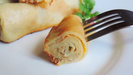 Блины с мясом