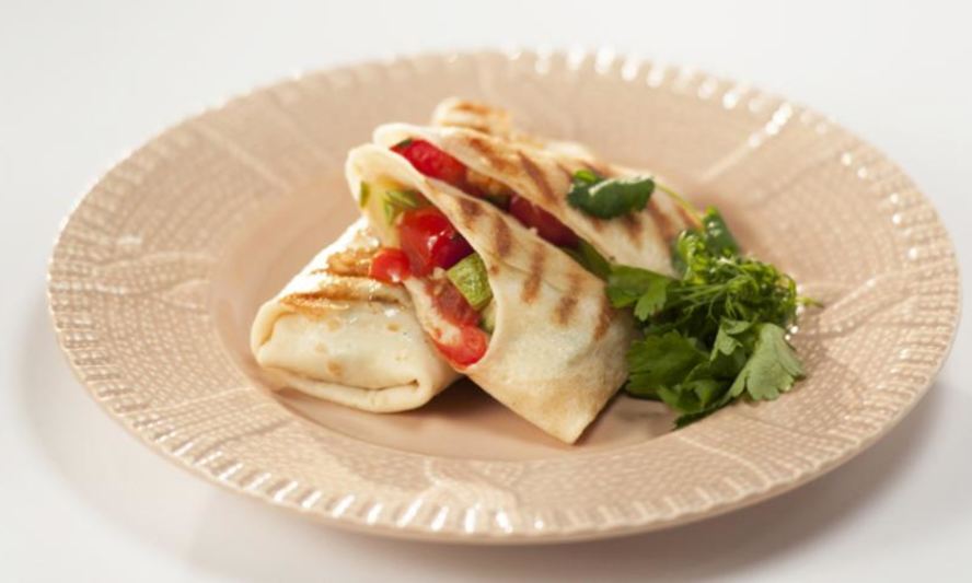 Рецепт блинов с овощным миксом