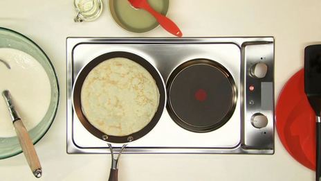 блины с овощным миксом