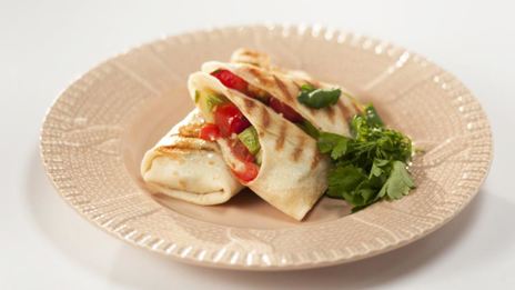 блины с овощным миксом