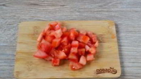 блины с помидорами