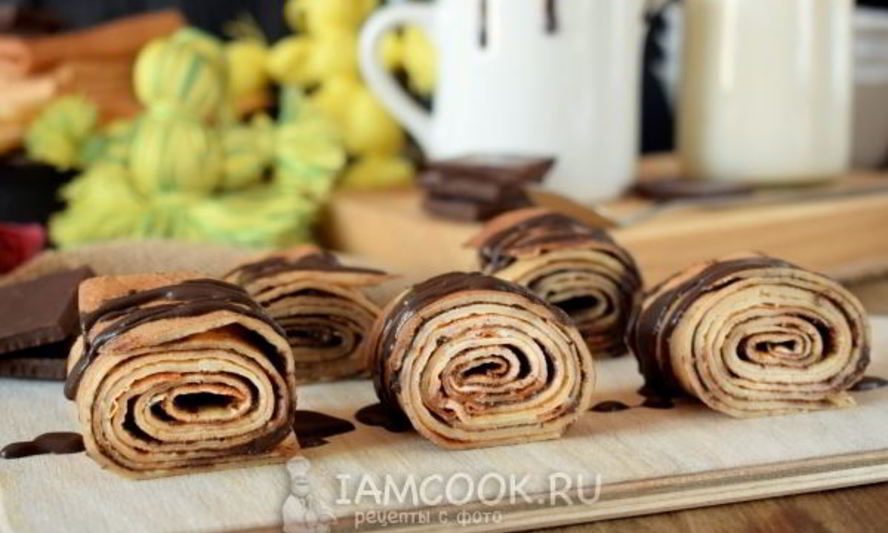 Рецепт блинов с шоколадом
