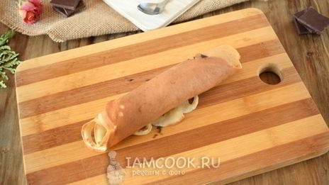 блины с шоколадом