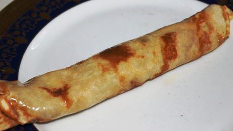 блины с творогом и ягодами