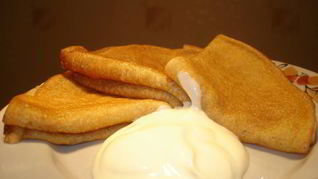 Блины творожные