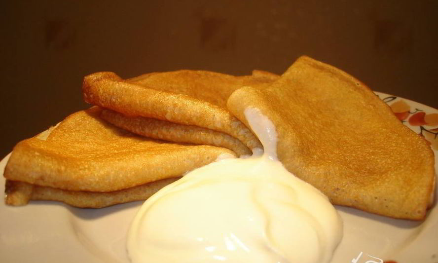 Рецепт блинов творожных