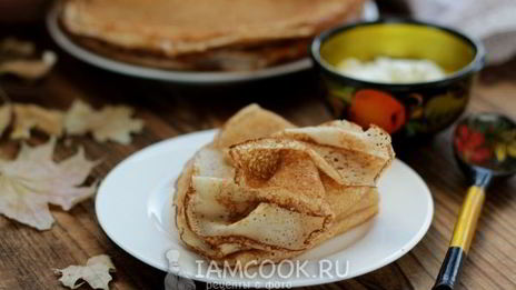 дрожжевые блины на кислом молоке