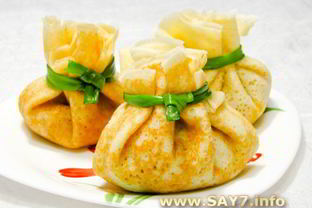 Фаршированные блинчики Мешочки