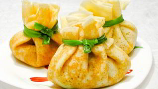 Фаршированные блинчики Мешочки