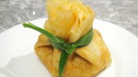 фаршированные блинчики мешочки