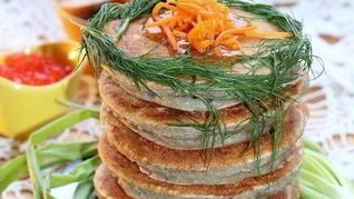 Картофельные блинчики с припеком