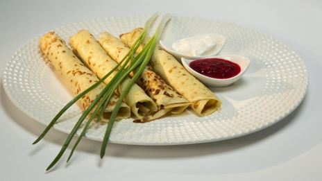 картофельные блины с начинкой