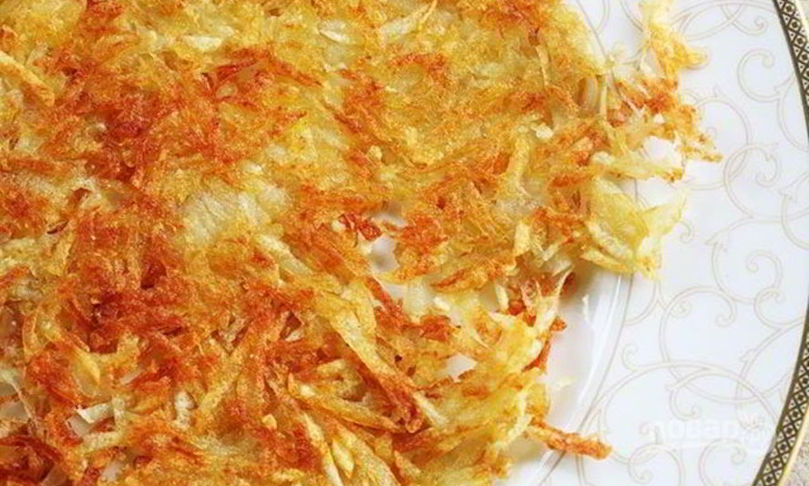 Рецепт хрустящих картофельных блинов