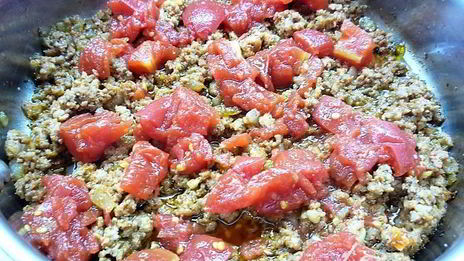 кукурузные блинчики с начинкой болоньез