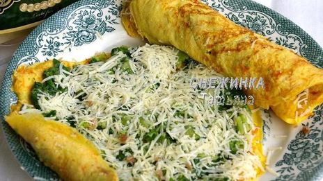 овощные блинчики с сыром джюгас и разными начинками