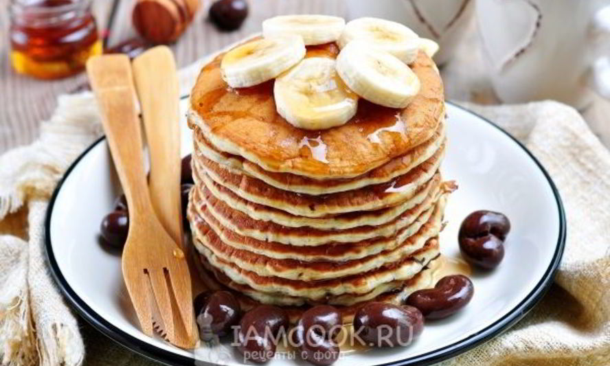 Рецепт панкейков без яиц