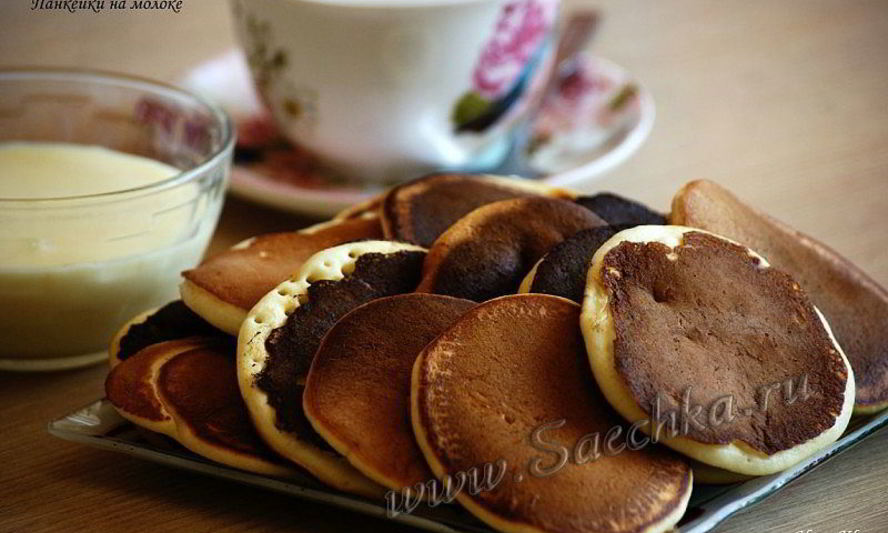 Рецепт панкейков на молоке