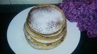 Панкейки с корицей на кефире