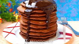 Панкейки с шоколадом