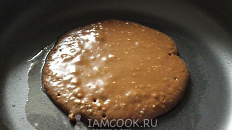 панкейки с шоколадом