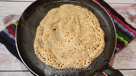 пшенично-гречневые блины на молоке и дрожжах