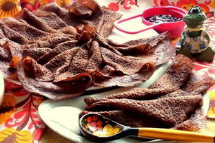 Шоколадно-овсяные блины