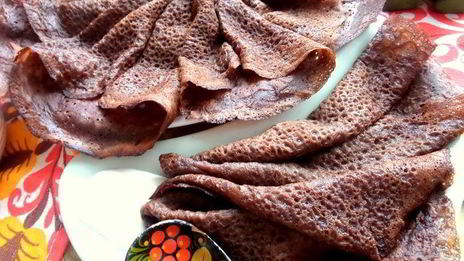 шоколадно-овсяные блины