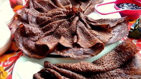 шоколадно-овсяные блины