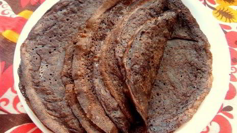 шоколадно-овсяные блины