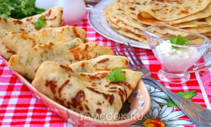 Рецепт сырных блинов