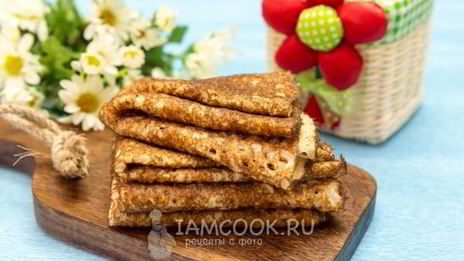 тонкие ажурные блины на молоке