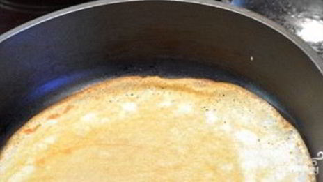 тонкие блины на кефире с кипятком