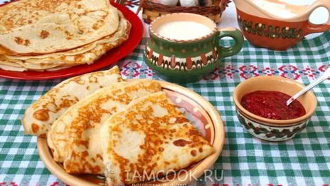 тонкие блины на кефире