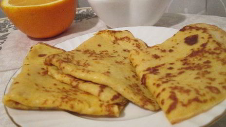 тыквенно-апельсиновые блинчики