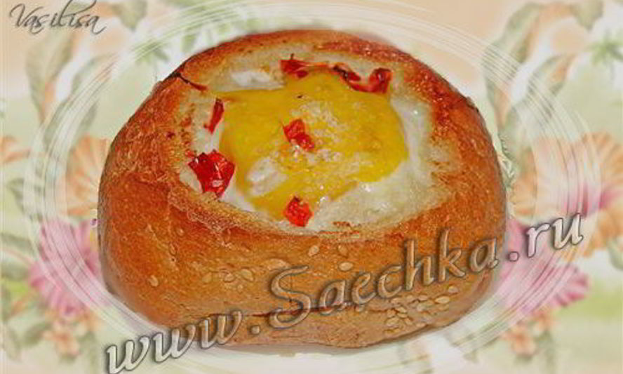 Рецепт булочки с яйцом