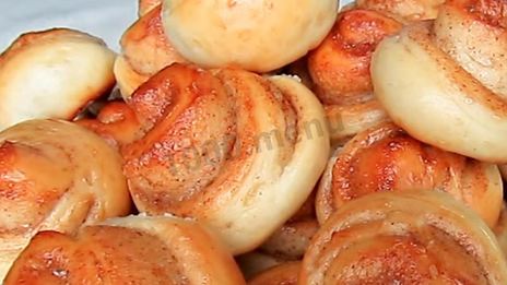 булочки без молока с корицей