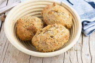 Булочки с отрубями