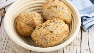 Булочки с отрубями