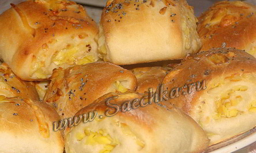 Рецепт булочек с сыром и маком